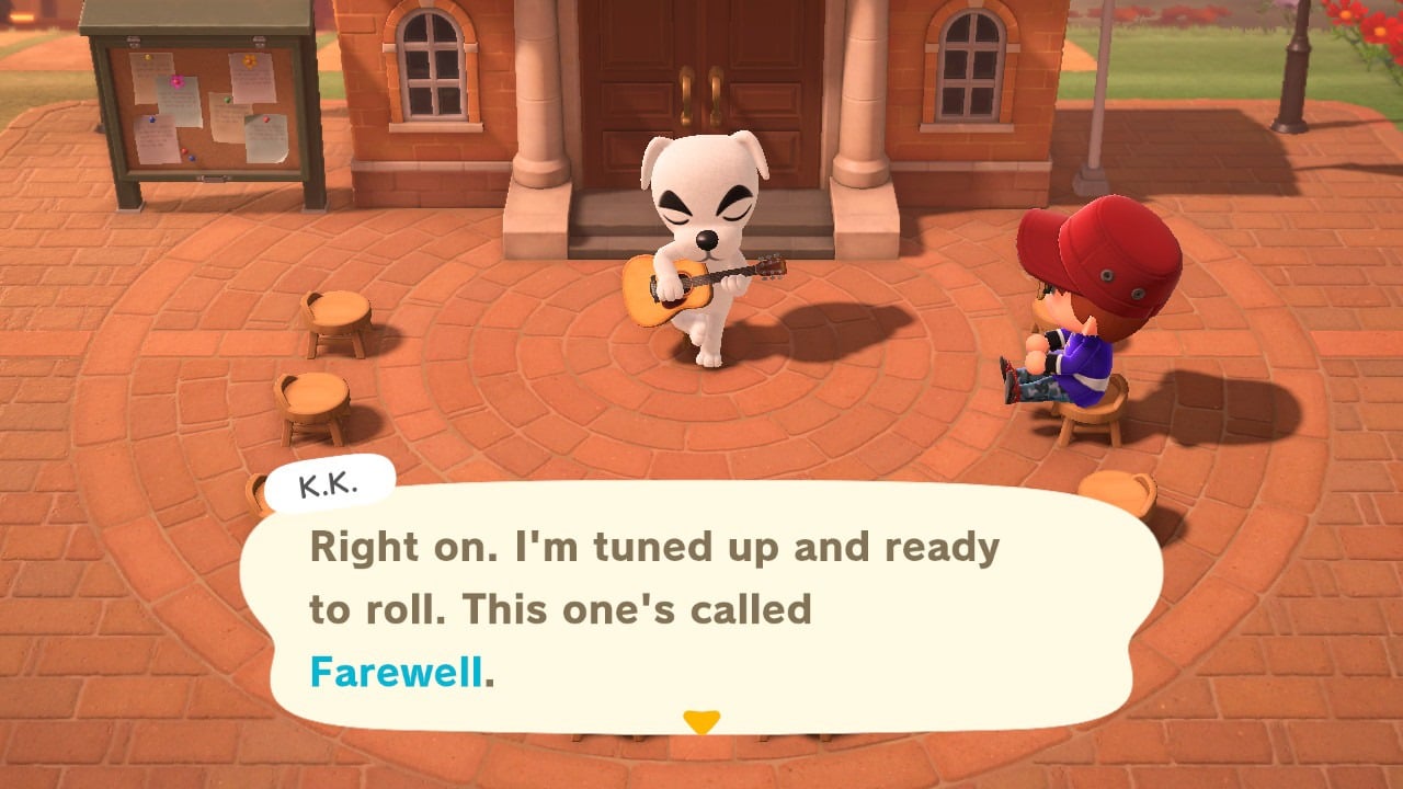 K.K Slider plays one of the 3 secret songs, Farewell